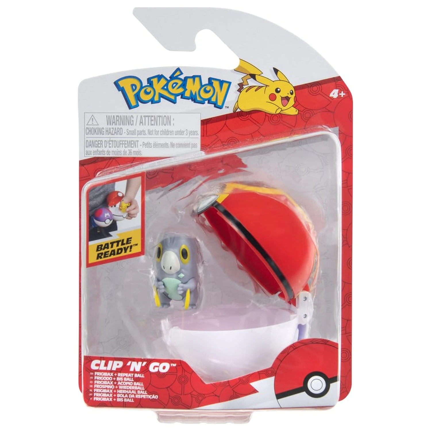 Pokémon Clip 'n' Go Akcijska figura Val 21 Frigibax & Repeat Ball fotografija proizvoda