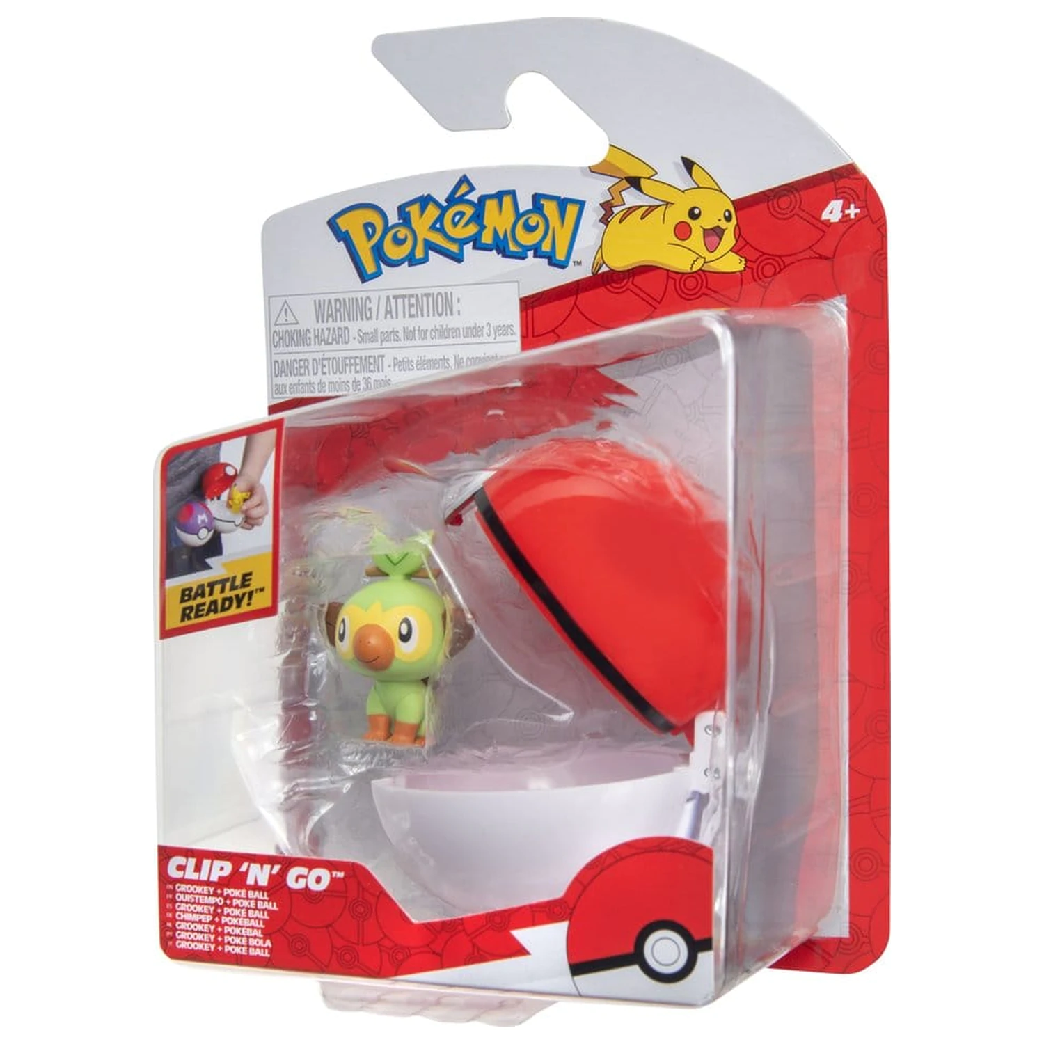 Pokémon Clip 'n' Go akcijska figura Val 21 Grookey & Poké lopta fotografija proizvoda