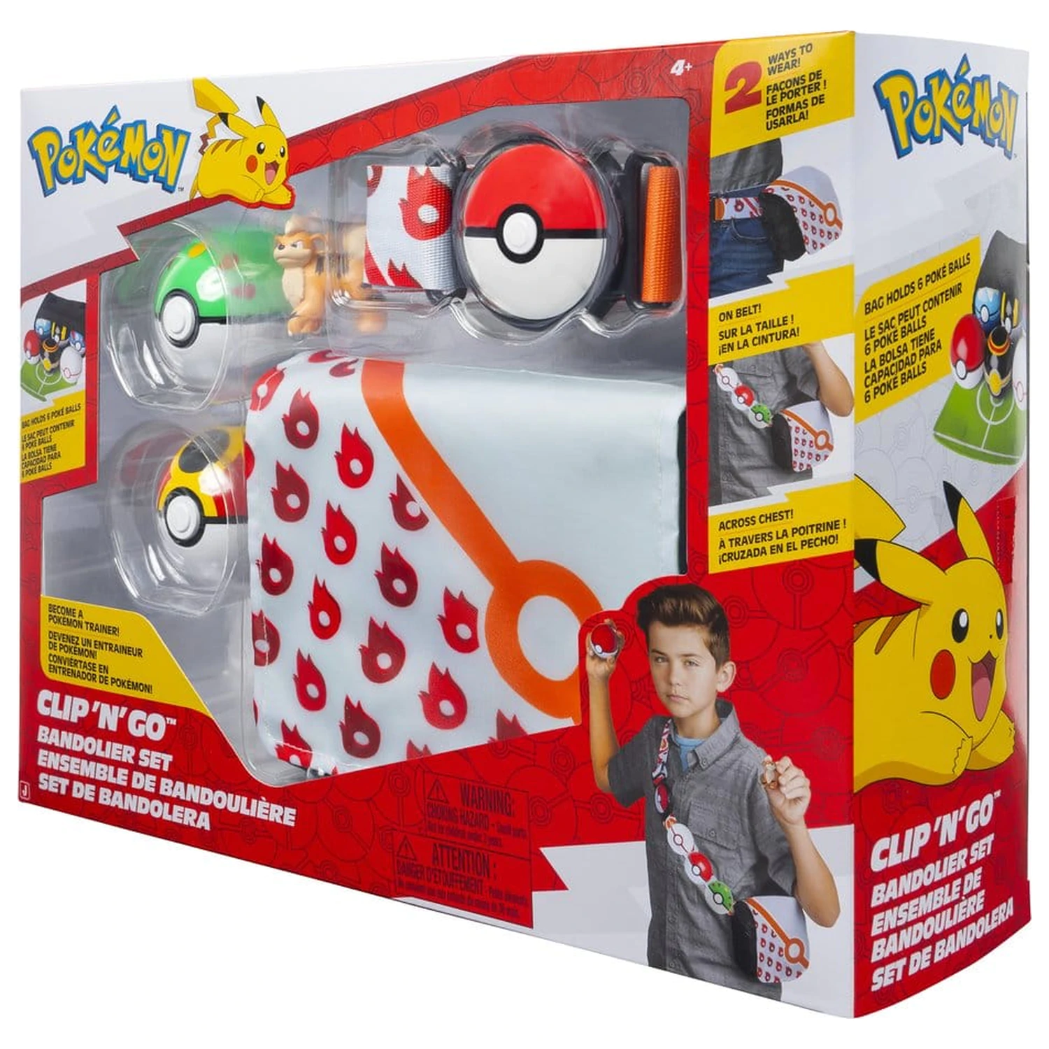 Pokémon Clip 'n' Go Bandolier Set Growlithe fotografija proizvoda