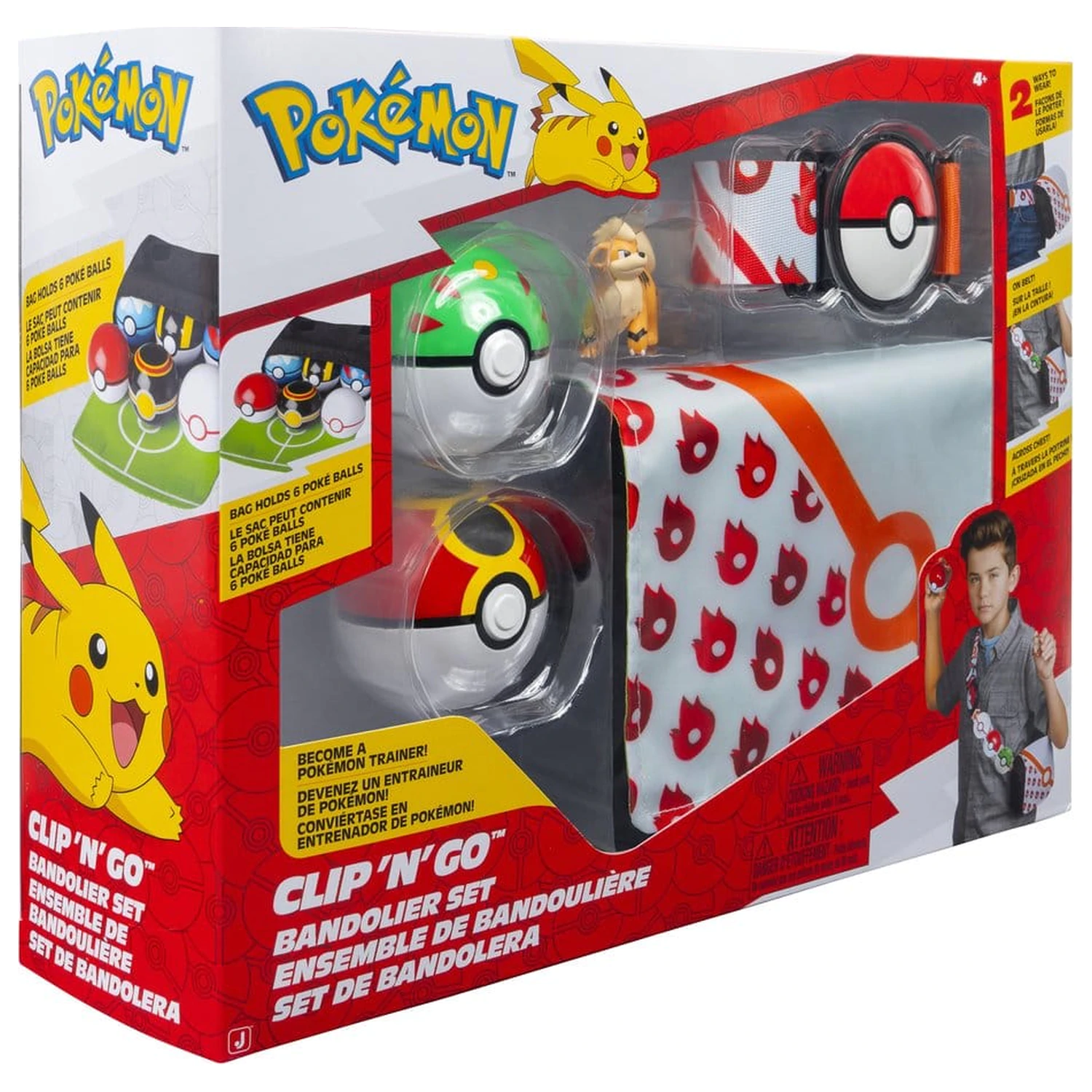 Pokémon Clip 'n' Go Bandolier Set Growlithe fotografija proizvoda