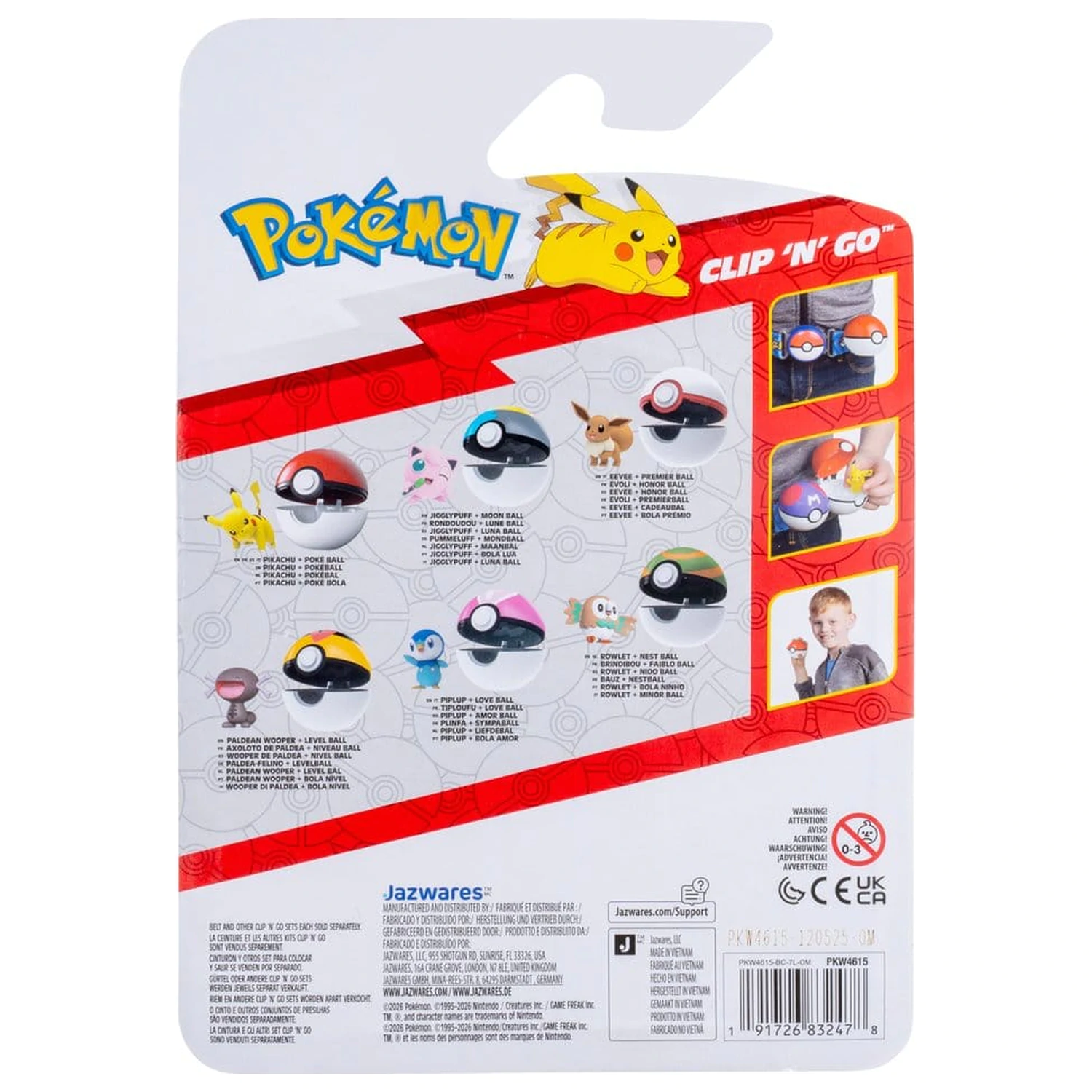 Pokémon Clip 'N' Go Eevee & Premier Ball fotografija proizvoda