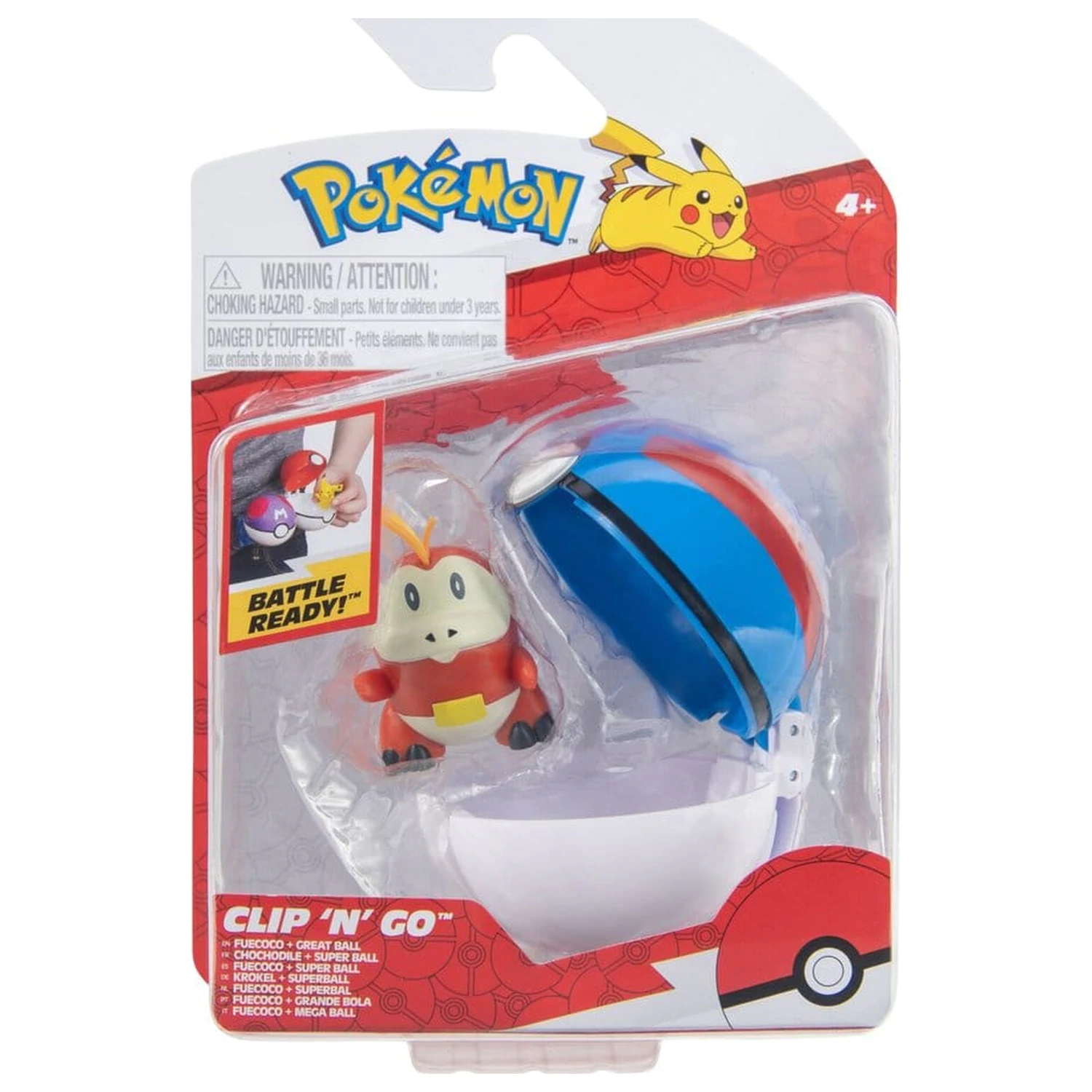 Pokémon Clip 'n' Go Fuecoco & Great Ball fotografija proizvoda