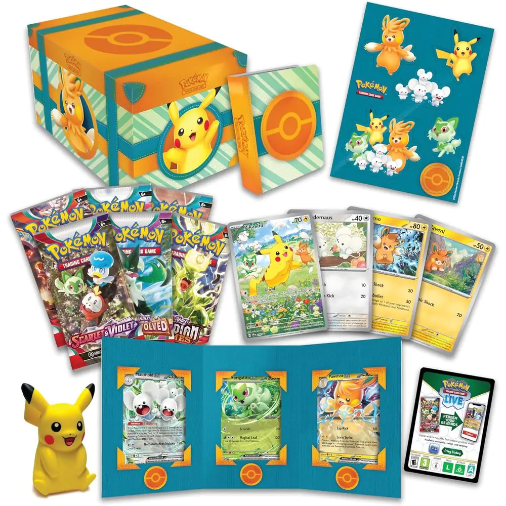 English Pokemon Collector Chest Padela Adventure kartaška igra kovčeg fotografija proizvoda