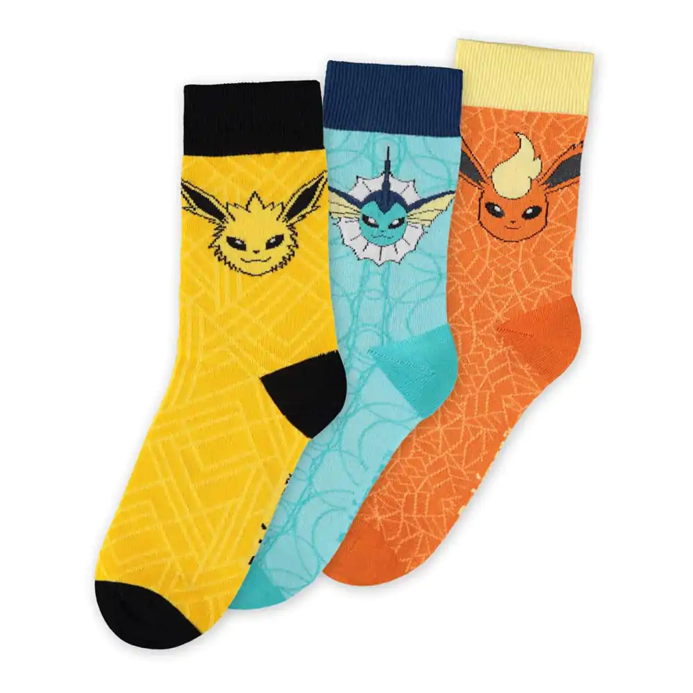 Pokémon Čarape 3-Pack Eevee Evolution 39-42 fotografija proizvoda