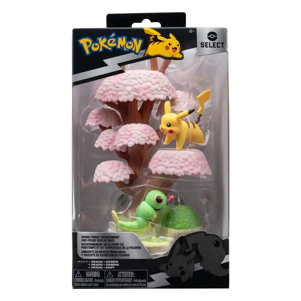 Pokémon Set okoliša Proljetna šuma & Caterpie & Pikachu fotografija proizvoda
