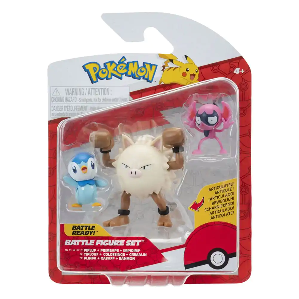 Pokémon First Partner Battle Figure Set set figura 3-Pack Impidimp, Piplup & Primape fotografija proizvoda