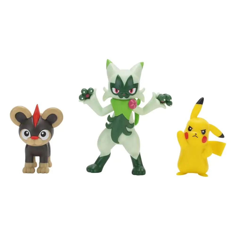 Pokémon First Partner Battle Figure Set Set figura 3-Pack Litleo, Pikachu & Floragato fotografija proizvoda