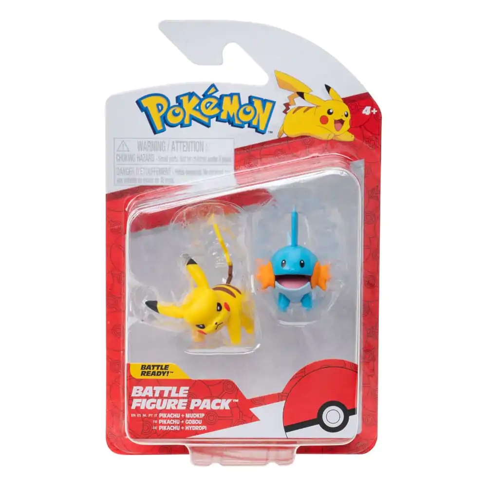 Pokémon First Partner Battle Figurica Set Figura Dvostruko pakiranje Mudkip & Pikachu #4 fotografija proizvoda