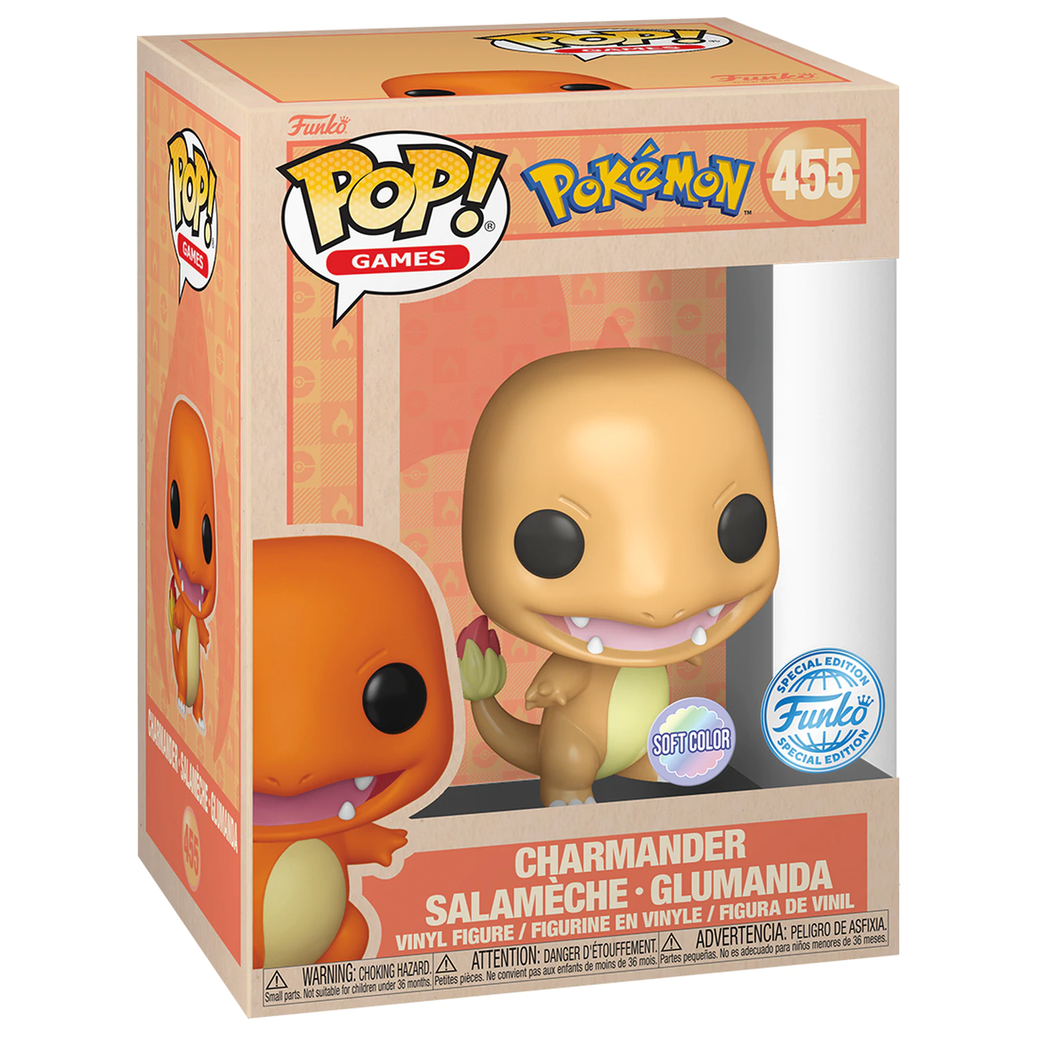 Pokemon Funko POP! Animation Vinilna figura Charmander (SftClr) Exclusive Verzija 9 cm fotografija proizvoda