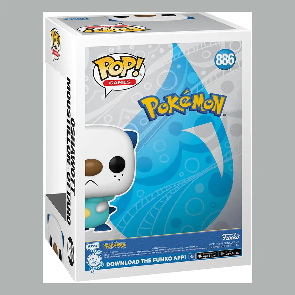 Pokemon POP! Games Vinyl Figura Oshawott (EMEA) 9 cm fotografija proizvoda