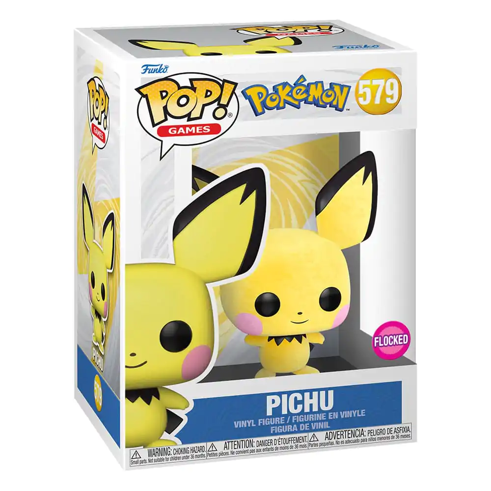 Pokemon Funko POP! Games Vinilna figura Pichu Flocked Exclusive 9 cm fotografija proizvoda
