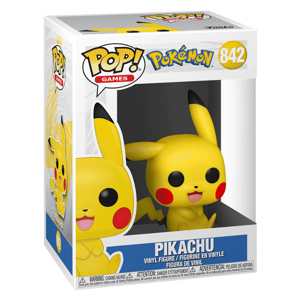 Pokémon Funko POP! Games Vinyl Figura Pikachu Sjedi 9 cm fotografija proizvoda