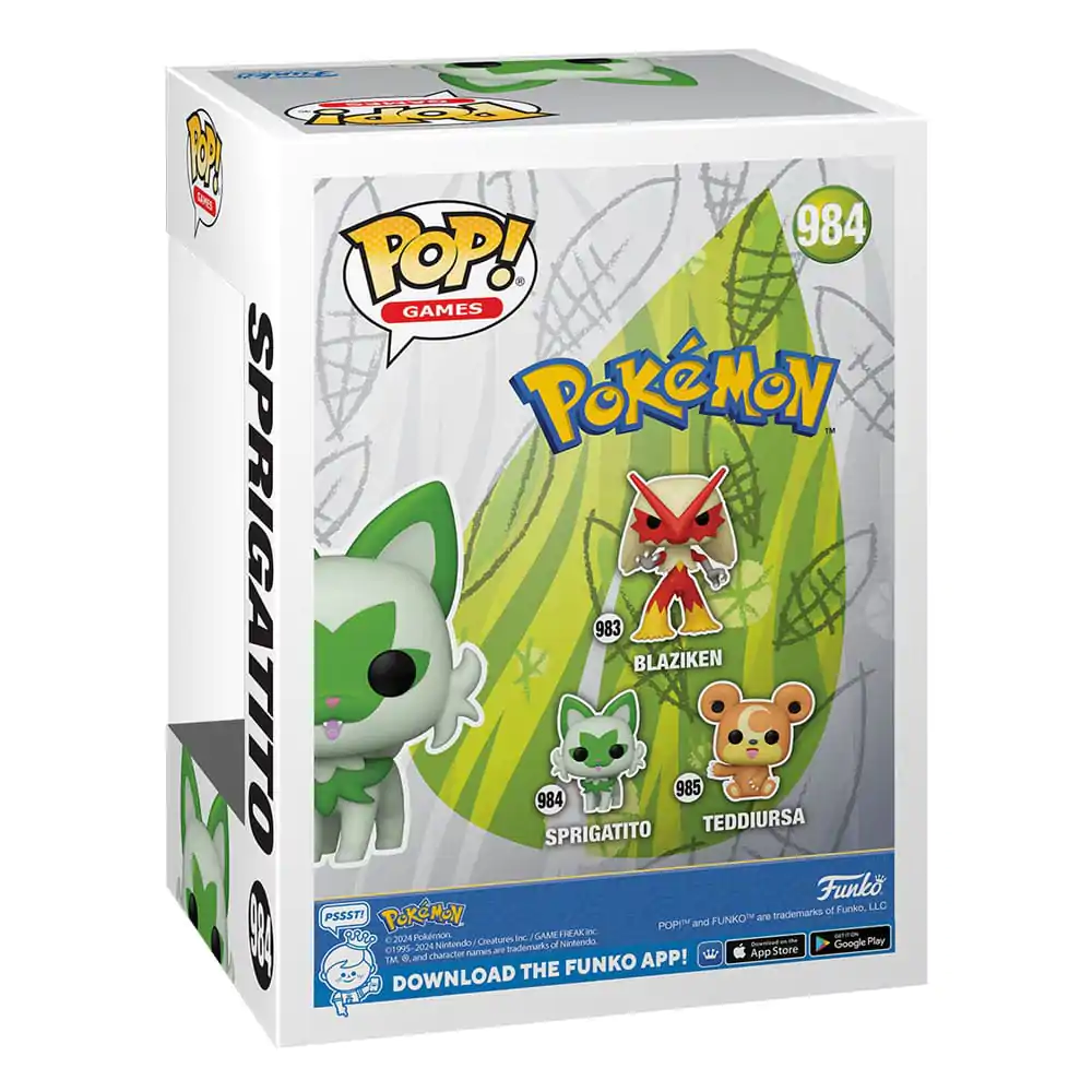 Pokemon Funko POP! Games Vinil Figura Sprigatito(EMEA) 9 cm fotografija proizvoda