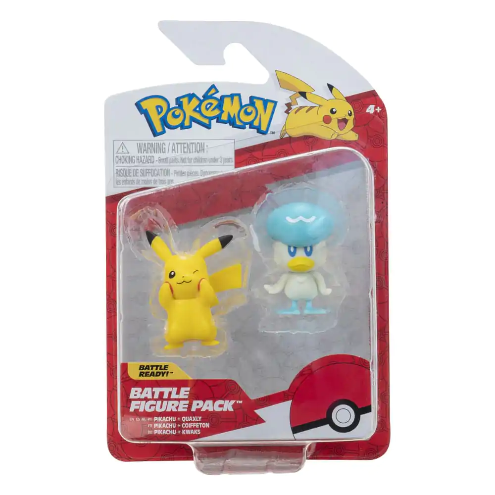 Pokémon Gen IX Bojna figura Pakiranje Mini figura 2-pakiranje Pikachu & Quaxly 5 cm fotografija proizvoda