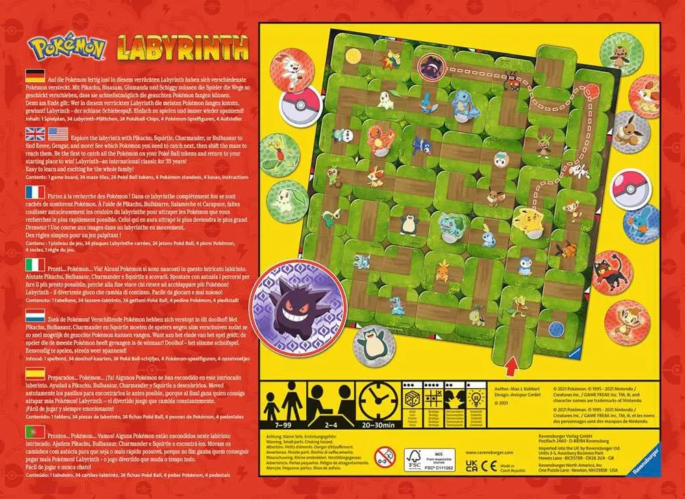 Pokémon društvena igra Labyrinth fotografija proizvoda