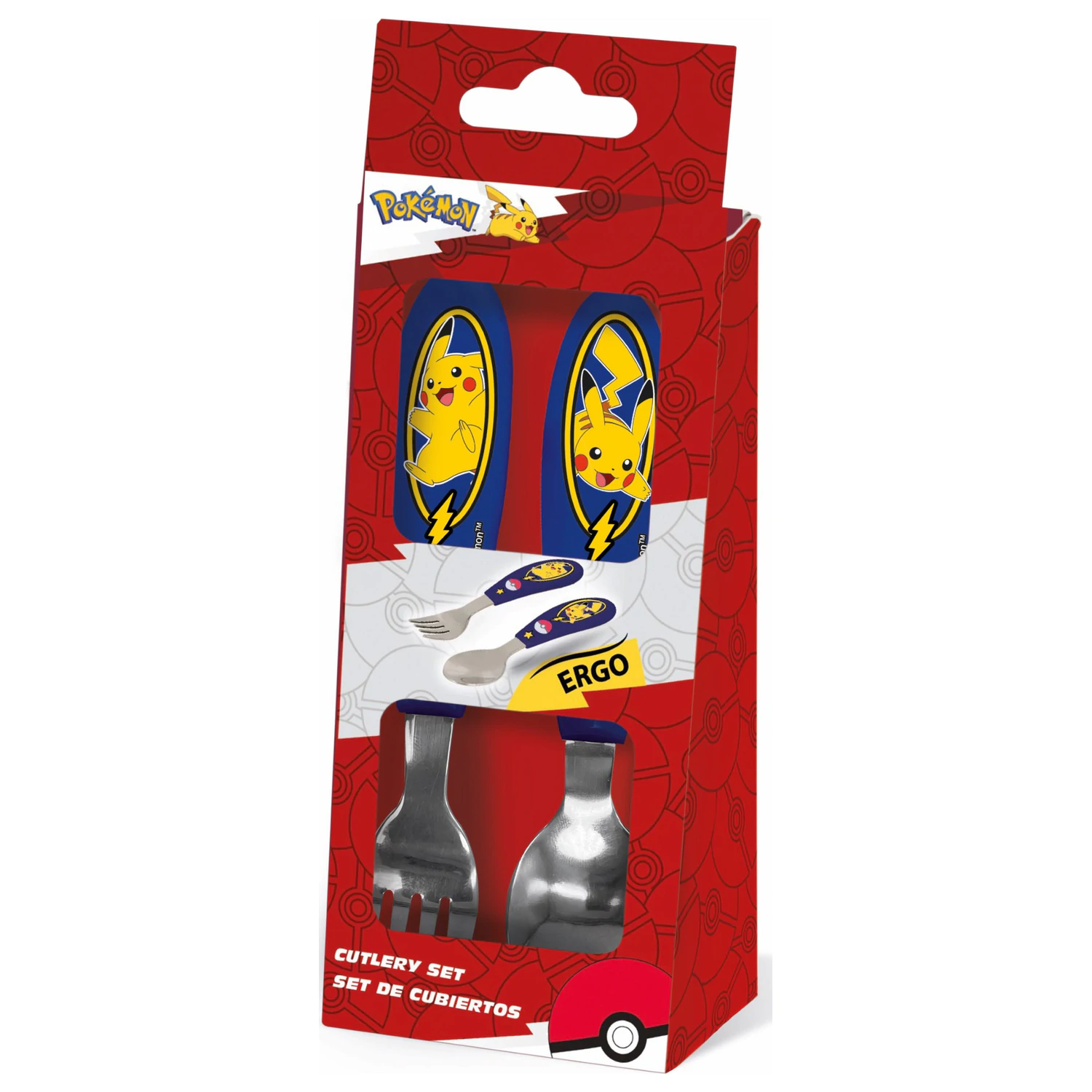 Pokemon Lightning Metal Ergonomski Set pribora za jelo - 2 komada fotografija proizvoda