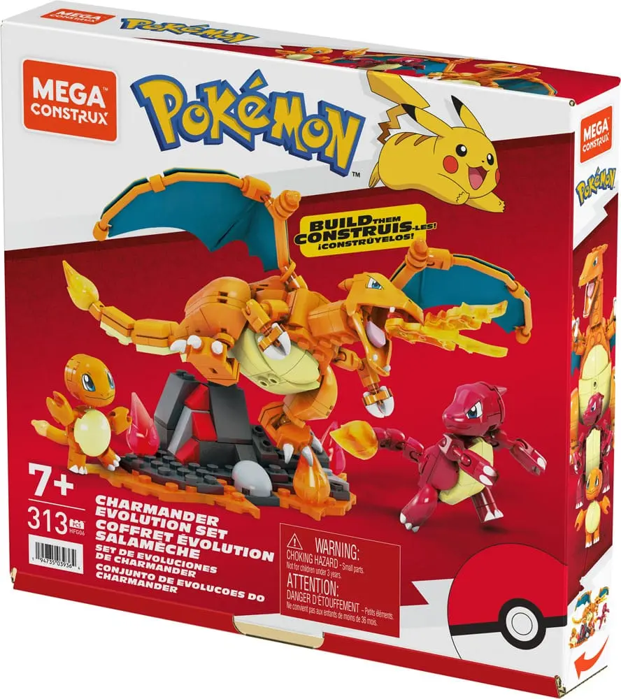 Pokémon Mega Construx set za građenje Charmander Evolution Set fotografija proizvoda