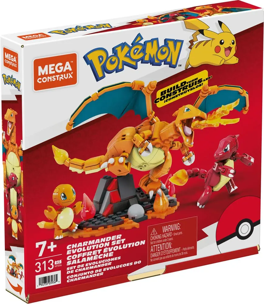 Pokémon Mega Construx set za građenje Charmander Evolution Set fotografija proizvoda