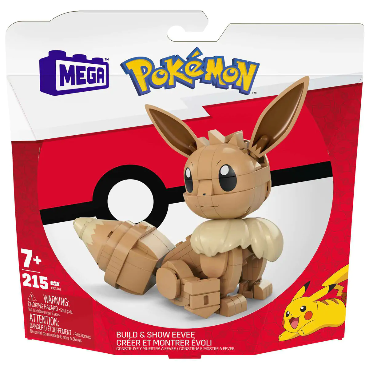 Pokémon Mega Construx set za izgradnju Build & Show Eevee 13 cm fotografija proizvoda