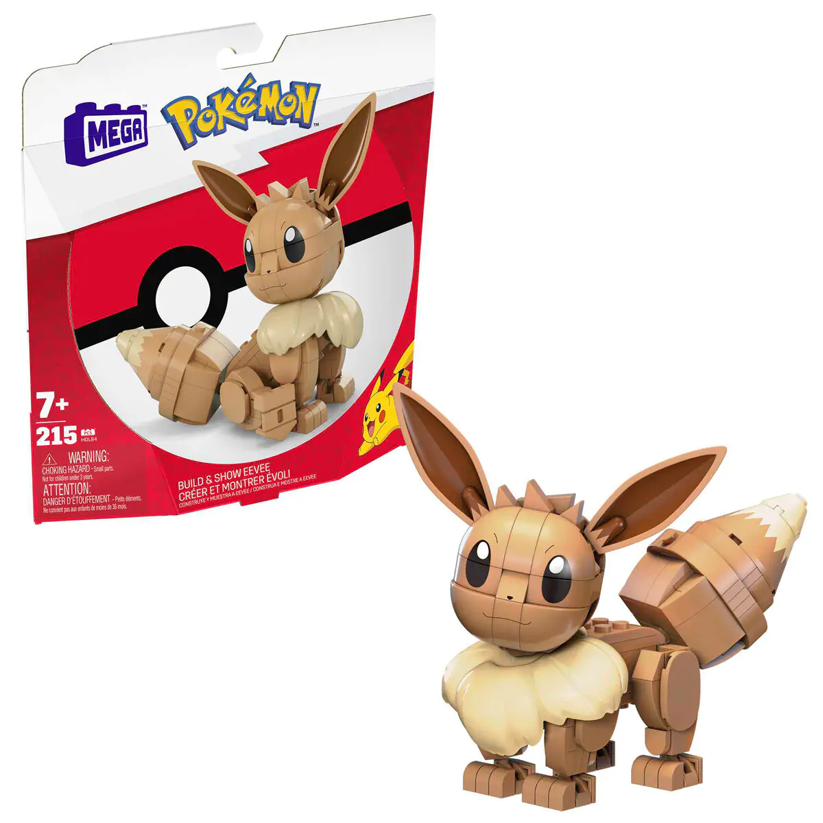 Pokémon Mega Construx set za izgradnju Build & Show Eevee 13 cm fotografija proizvoda