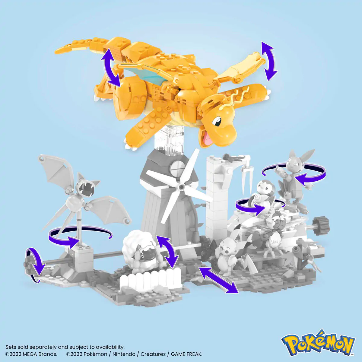 Pokémon Mega Construx set za gradnju Dragonite 19 cm fotografija proizvoda