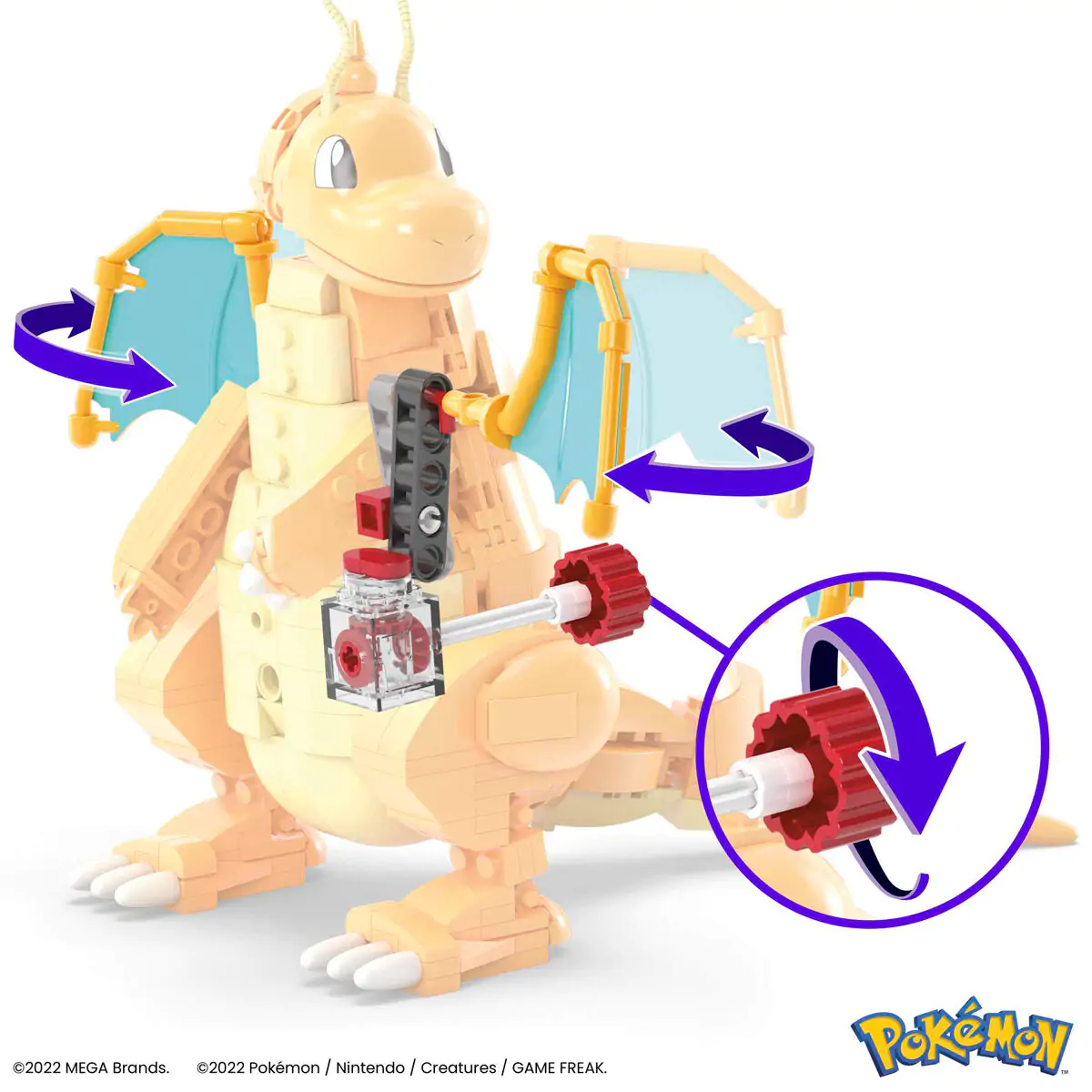 Pokémon Mega Construx set za gradnju Dragonite 19 cm fotografija proizvoda