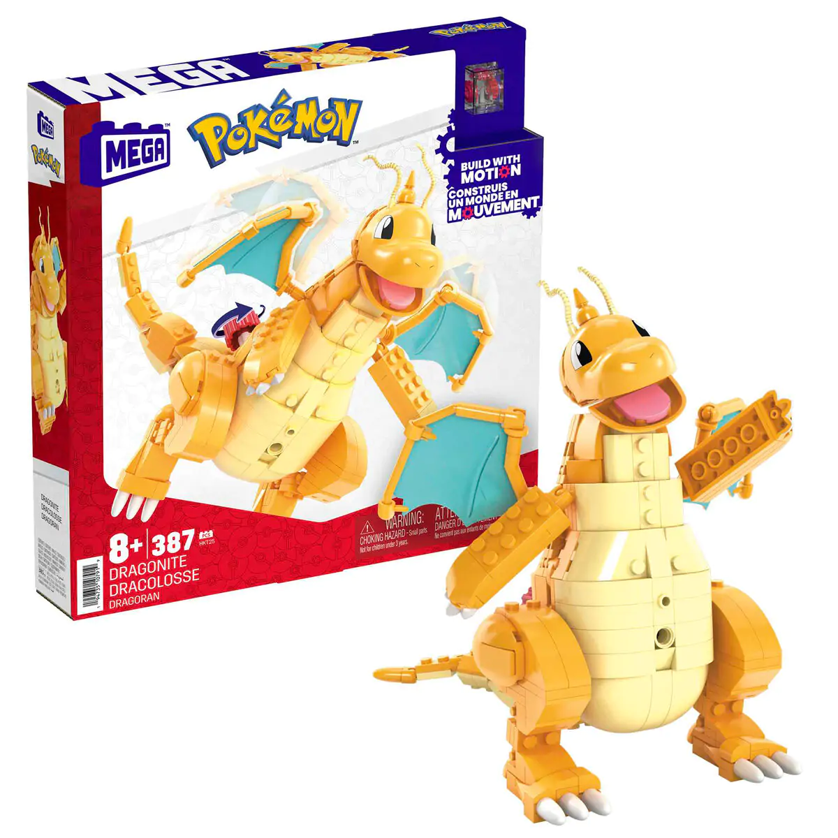 Pokémon Mega Construx set za gradnju Dragonite 19 cm fotografija proizvoda