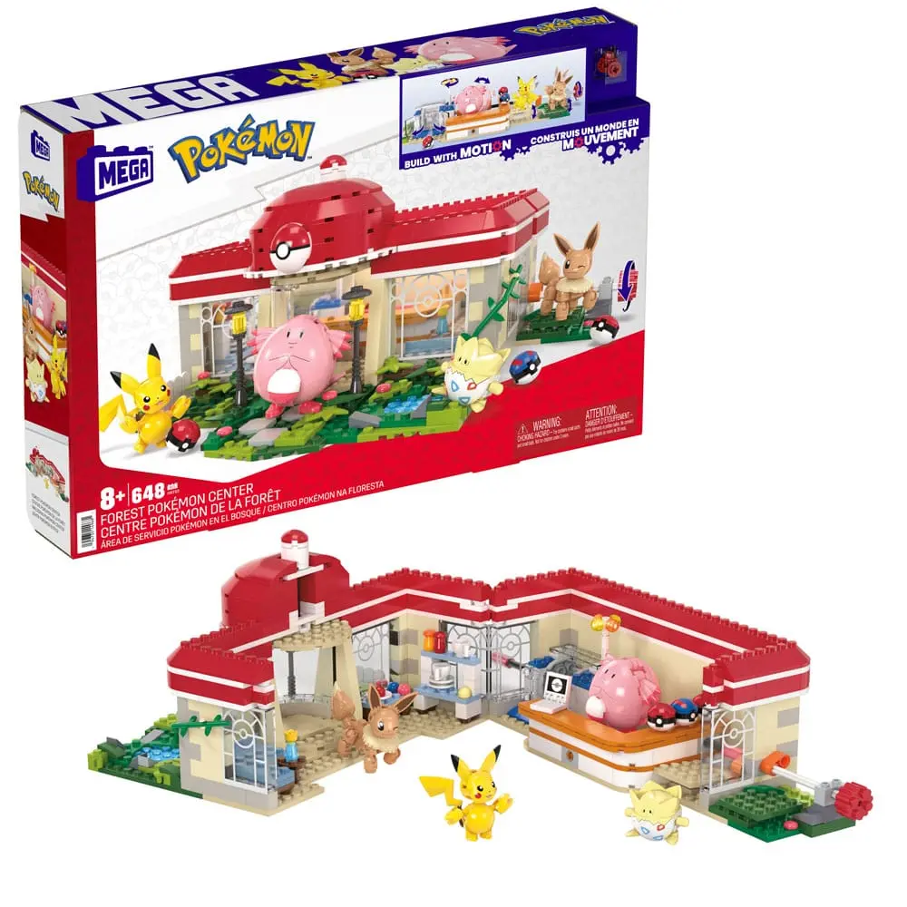 Pokémon Mega Construx set za građenje Šumski Pokémon centar fotografija proizvoda