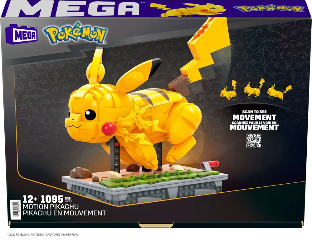 Pokémon Mega Construx Construction Set Pokretni Pikachu set za gradnju fotografija proizvoda