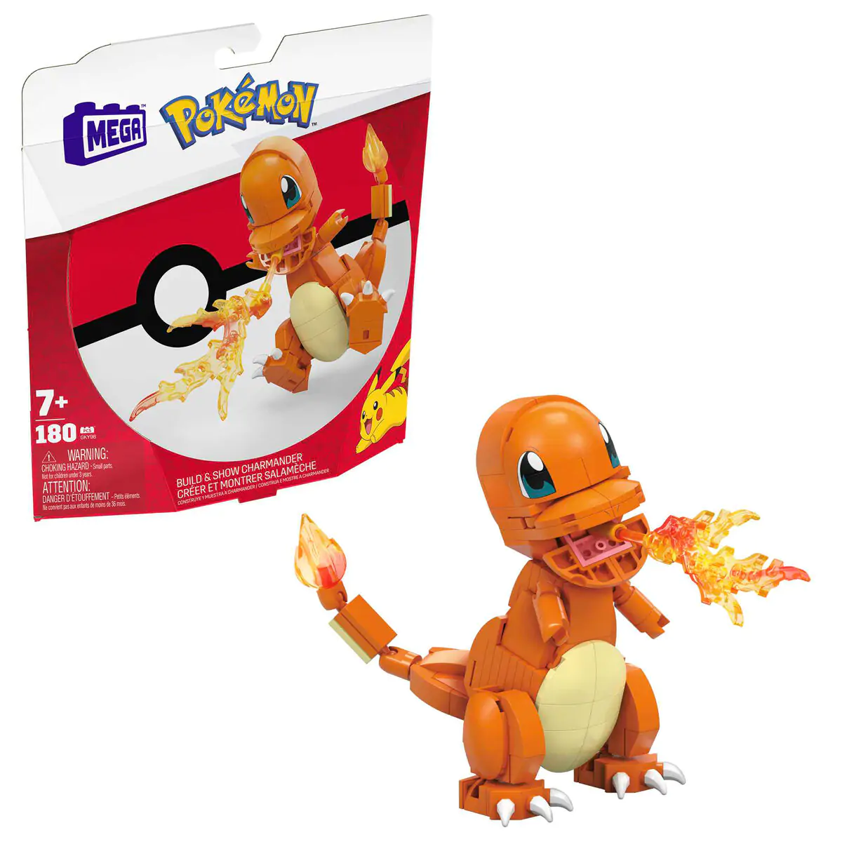 Pokémon Mega Construx Wonder Builders Set za gradnju Charmander 10 cm fotografija proizvoda