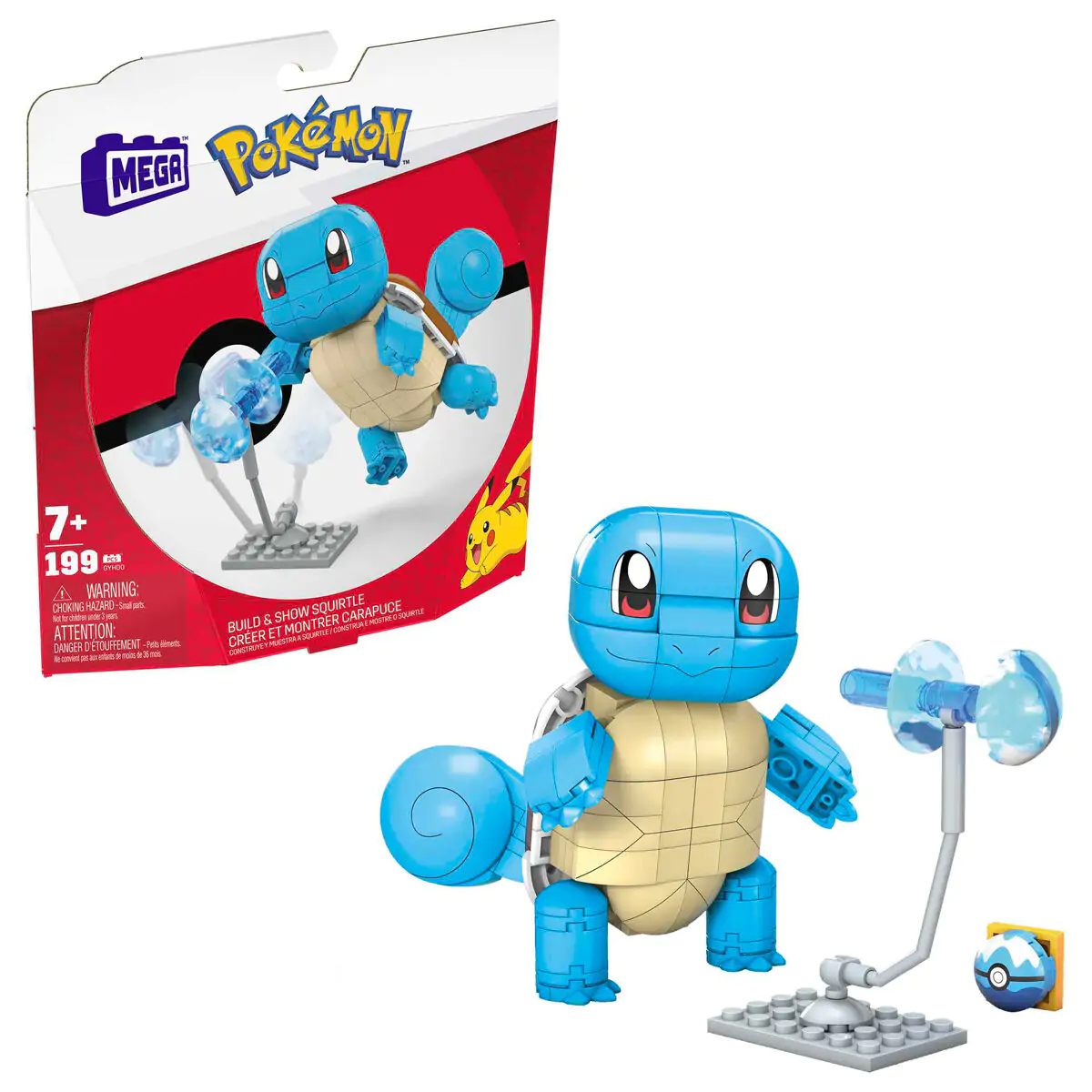 Pokémon Mega Construx Wonder Builders set za građenje Squirtle 10 cm fotografija proizvoda