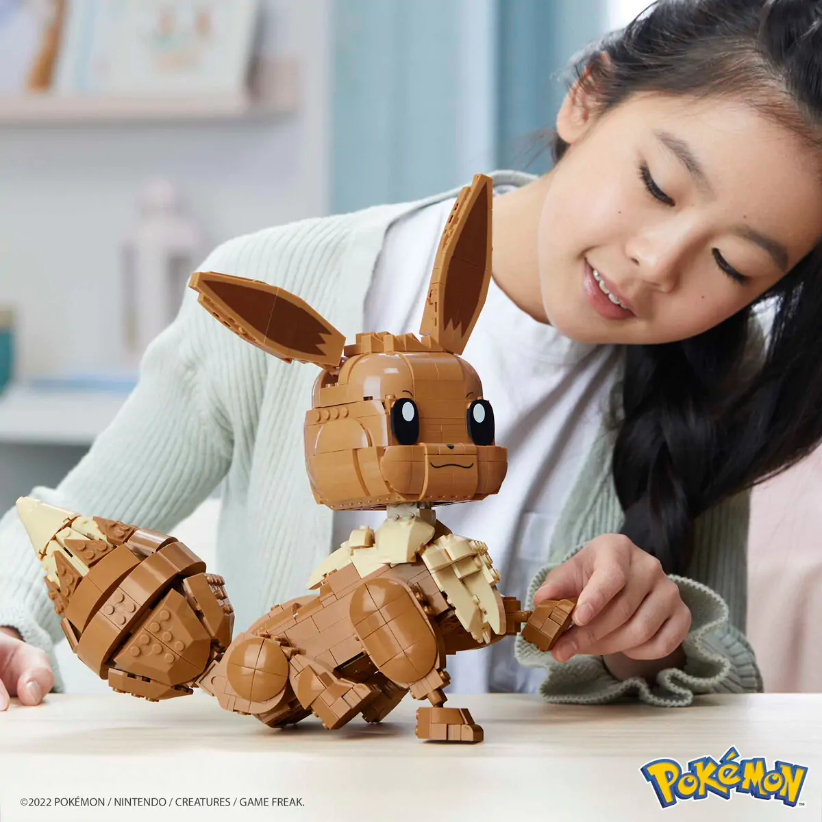 Pokémon Mega Construx Wonder Builders set za građenje Jumbo Eevee 29 cm fotografija proizvoda