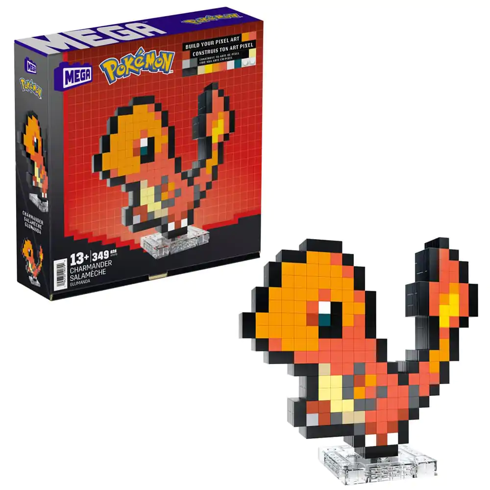 Pokémon MEGA Construction Set Charmander Pixel Art Set za izgradnju fotografija proizvoda