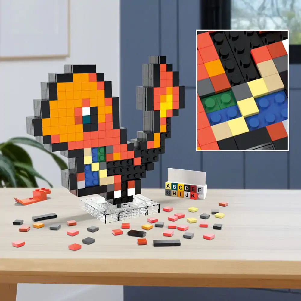 Pokémon MEGA Construction Set Charmander Pixel Art Set za izgradnju fotografija proizvoda