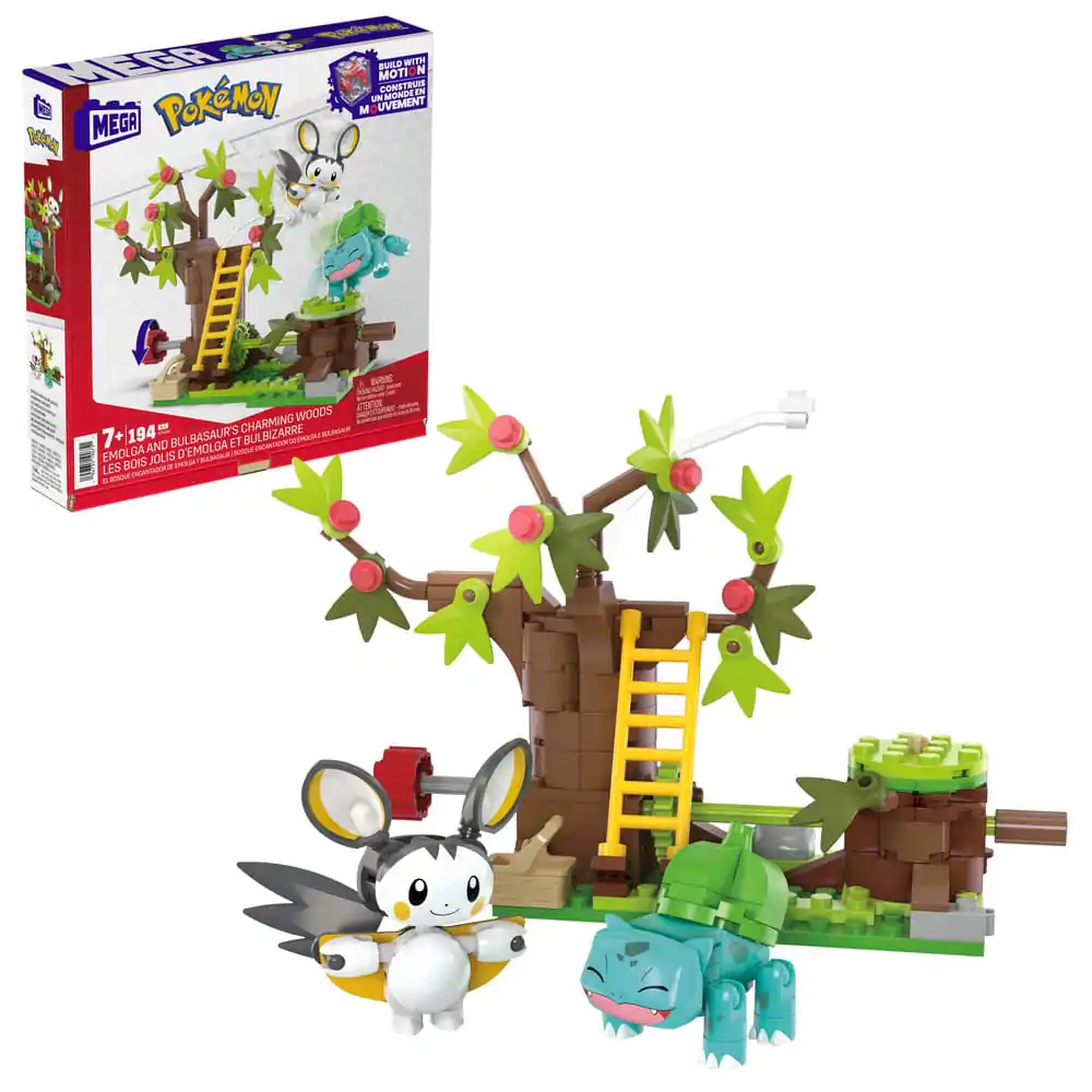 Pokémon MEGA Construction Set Emolga And Bulbasaur's Šarmantna Šuma fotografija proizvoda