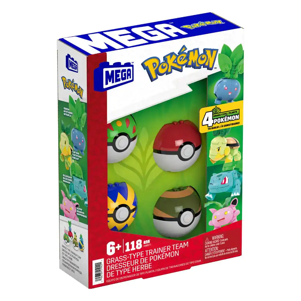 Pokémon MEGA Construction Set komplet igračaka za izgradnju tima trenera tipa trave fotografija proizvoda