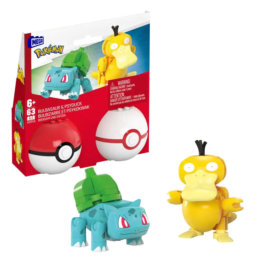 Pokémon MEGA Construction Set Poké Ball kolekcija: Bulbasaur & Psyduck fotografija proizvoda