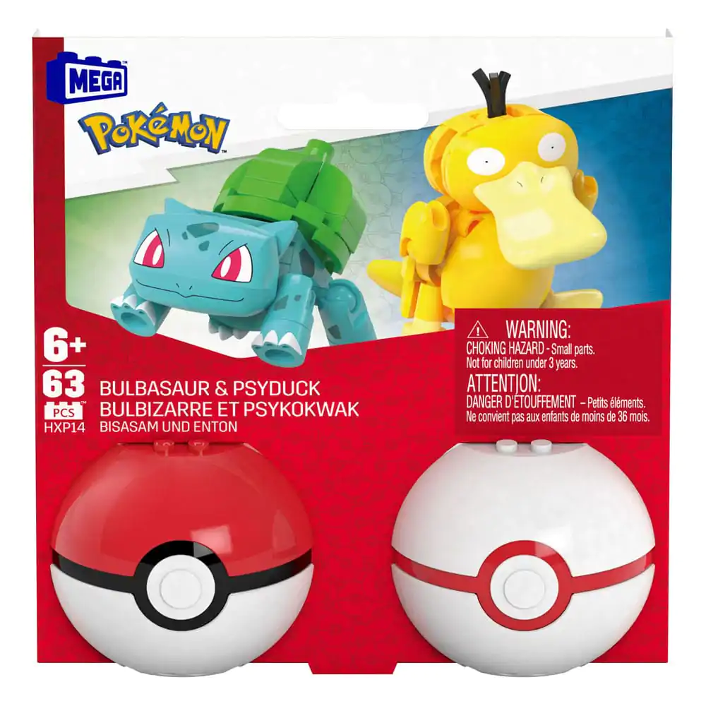 Pokémon MEGA Construction Set Poké Ball kolekcija: Bulbasaur & Psyduck fotografija proizvoda