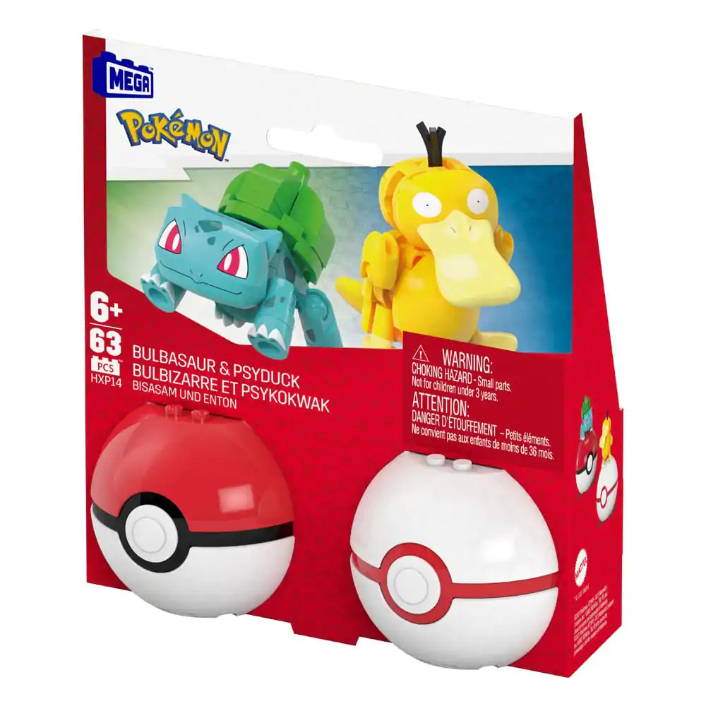 Pokémon MEGA Construction Set Poké Ball kolekcija: Bulbasaur & Psyduck fotografija proizvoda