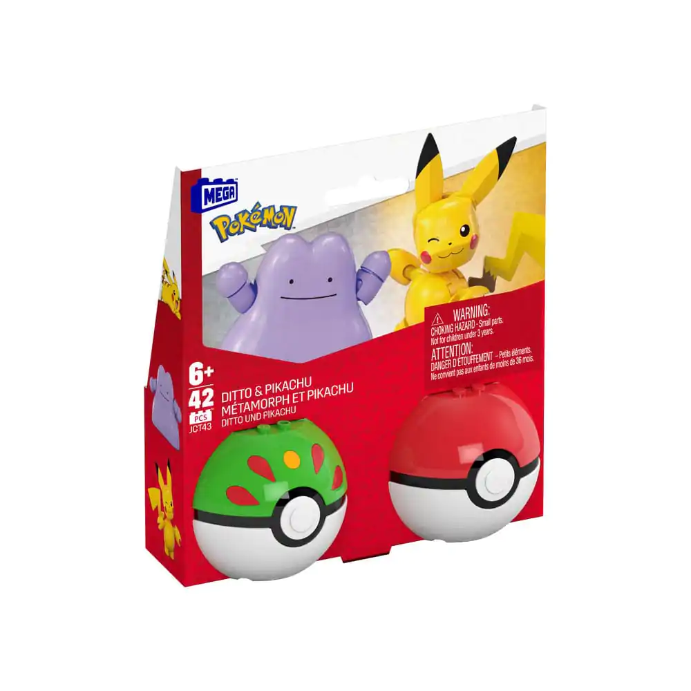 Pokémon MEGA Construction Set Poké Ball kolekcija: Pikachu & Ditto fotografija proizvoda