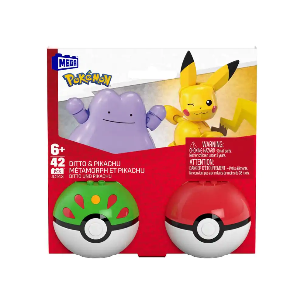 Pokémon MEGA Construction Set Poké Ball kolekcija: Pikachu & Ditto fotografija proizvoda