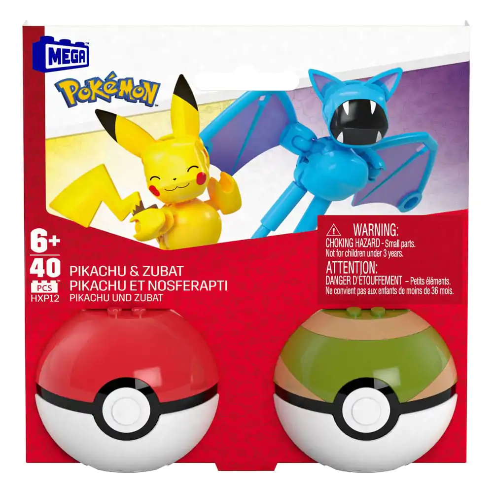 Pokémon MEGA Construction Set Poké Ball kolekcija: Pikachu & Zubat fotografija proizvoda