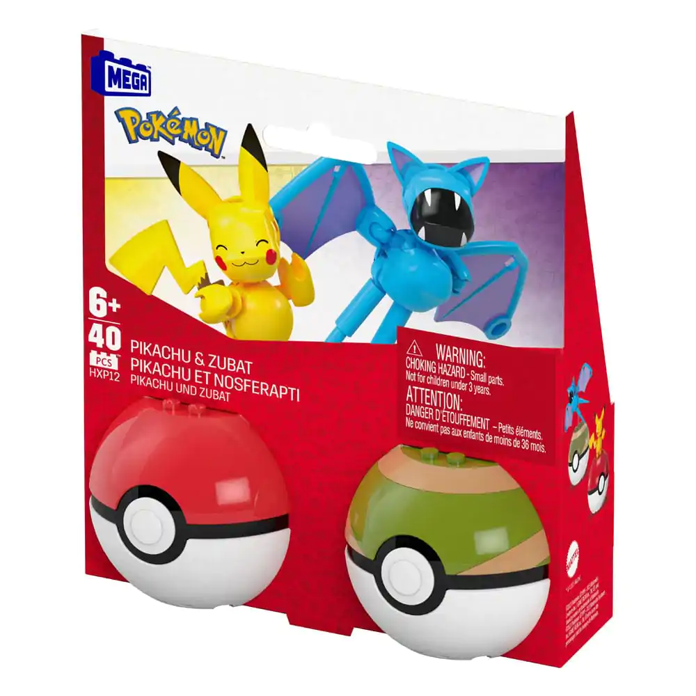 Pokémon MEGA Construction Set Poké Ball kolekcija: Pikachu & Zubat fotografija proizvoda