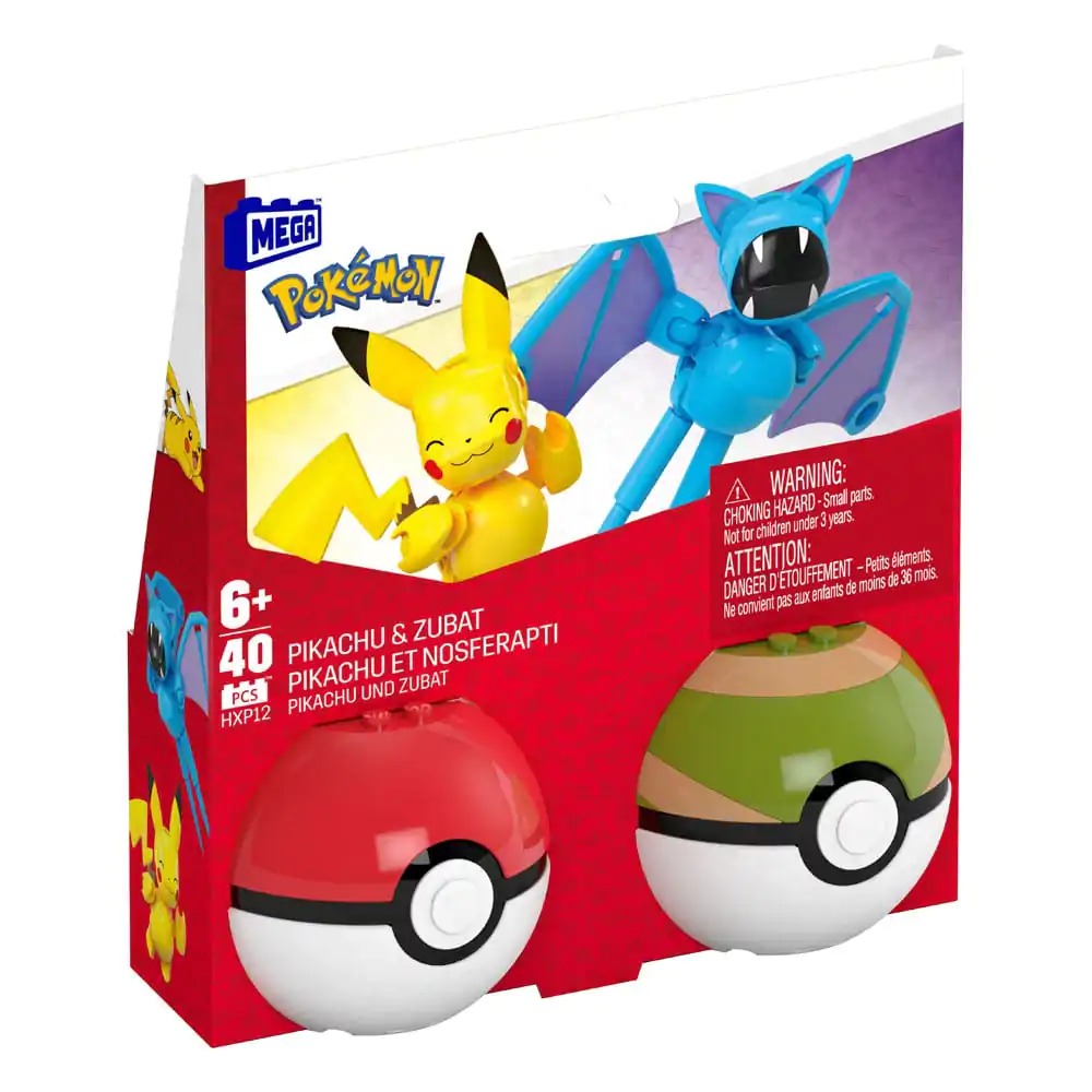 Pokémon MEGA Construction Set Poké Ball kolekcija: Pikachu & Zubat fotografija proizvoda