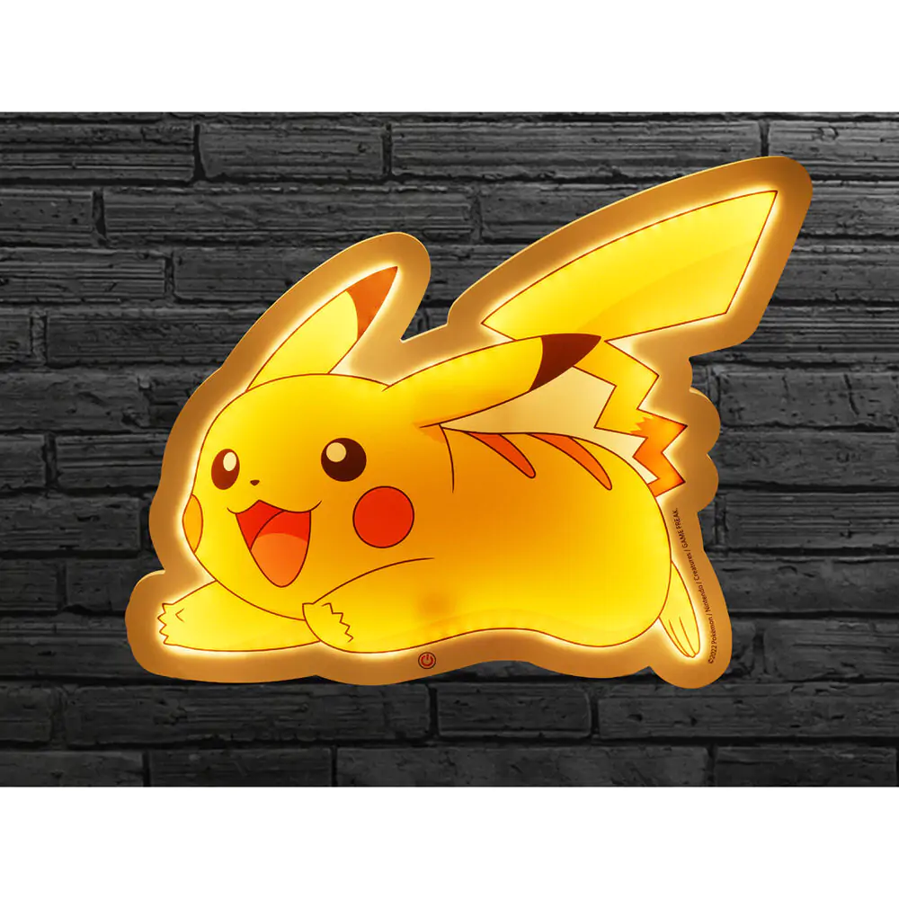 Pokémon LED zidna svjetiljka Pikachu 22 cm fotografija proizvoda