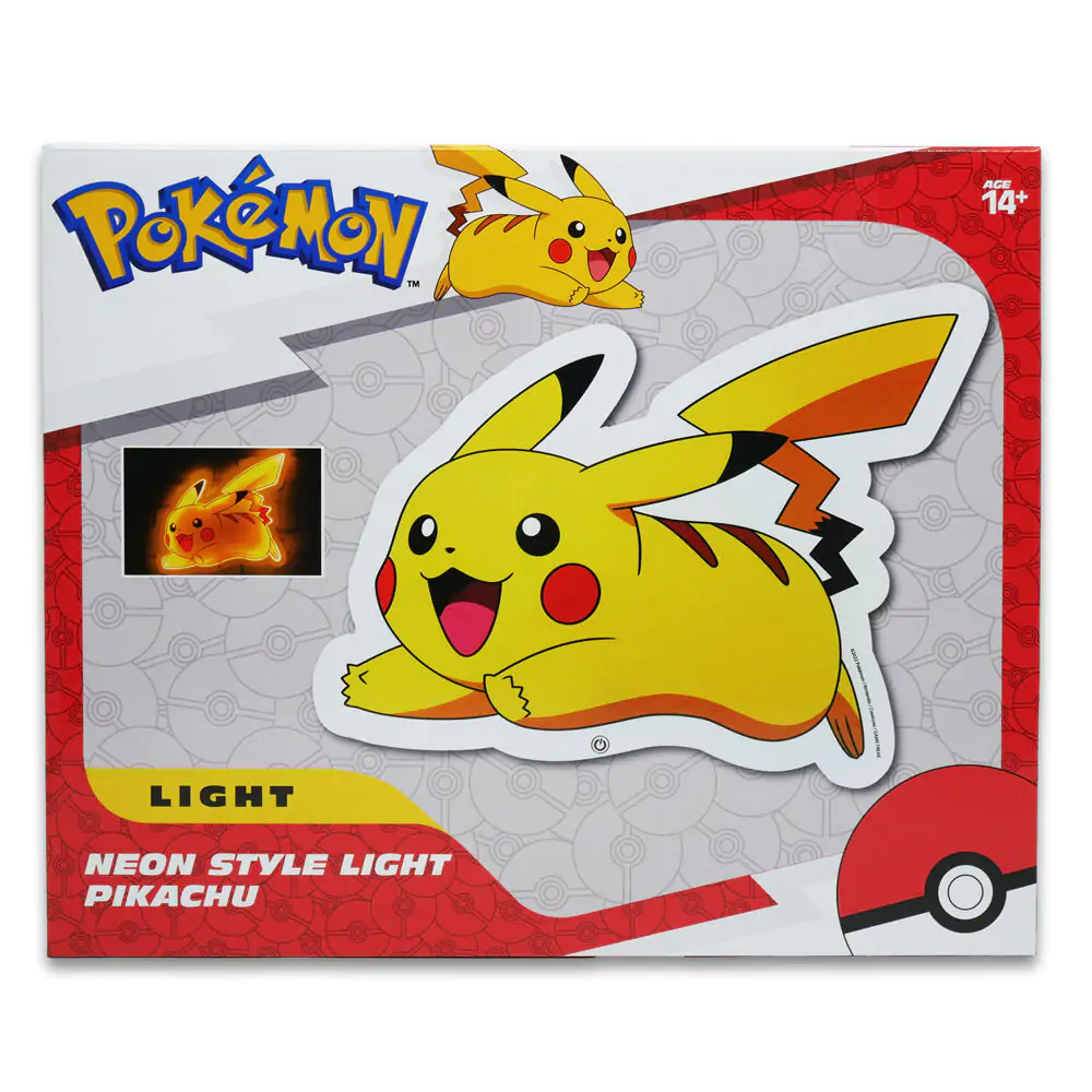 Pokémon LED zidna svjetiljka Pikachu 22 cm fotografija proizvoda