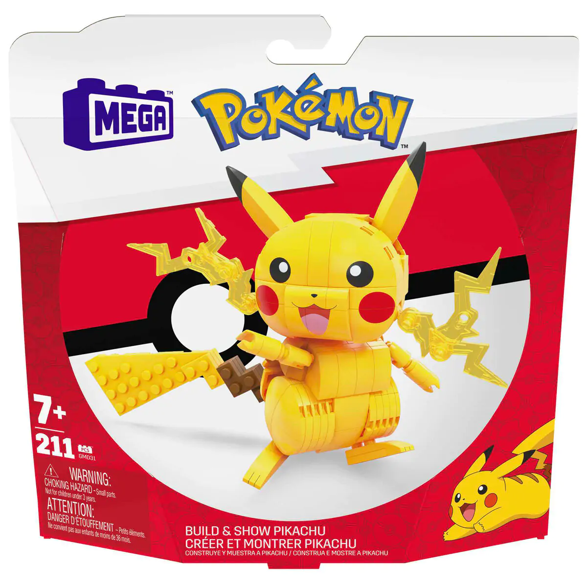 Pokémon Mega Construx Wonder Builders set za građenje Pikachu 10 cm fotografija proizvoda