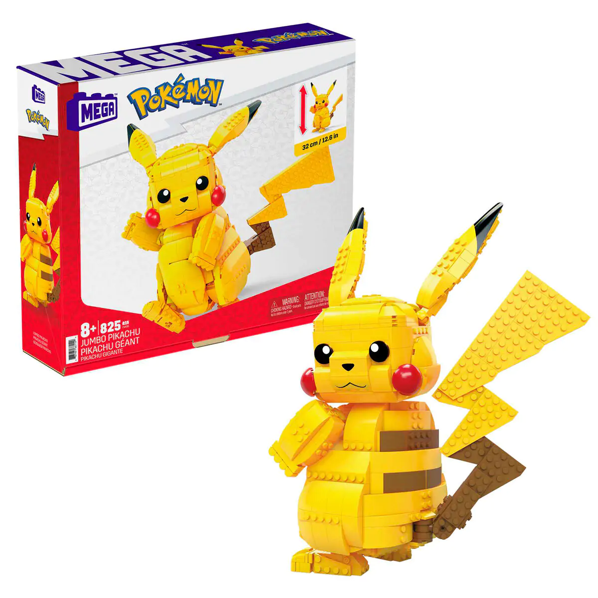 Pokémon Mega Construx Wonder Builders set za građenje Jumbo Pikachu 33 cm fotografija proizvoda