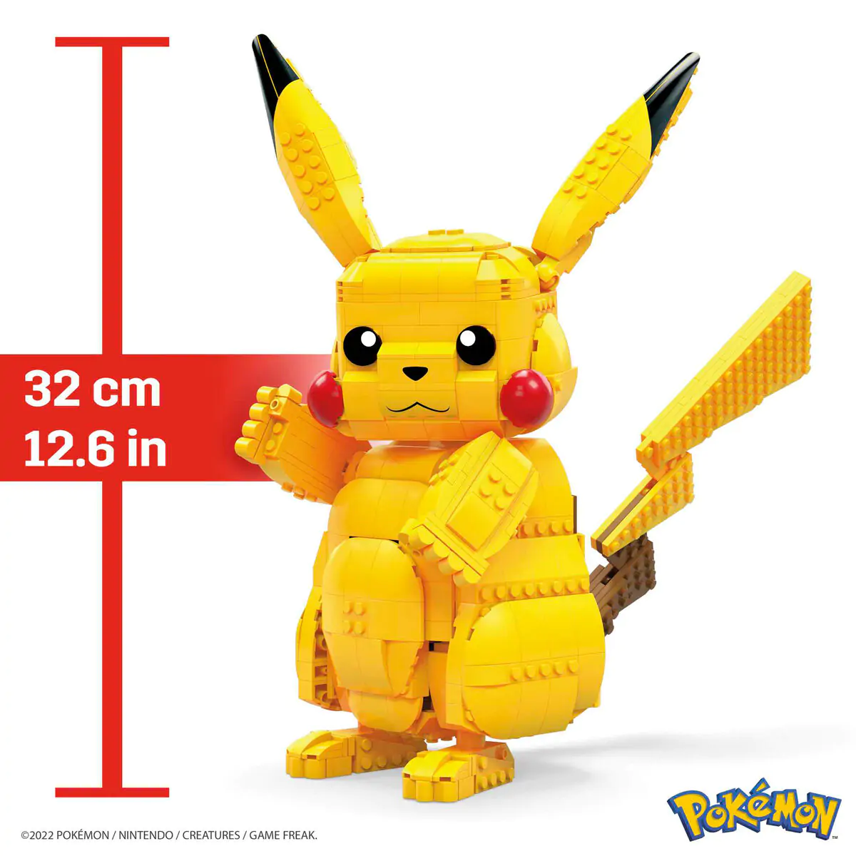 Pokémon Mega Construx Wonder Builders set za građenje Jumbo Pikachu 33 cm fotografija proizvoda