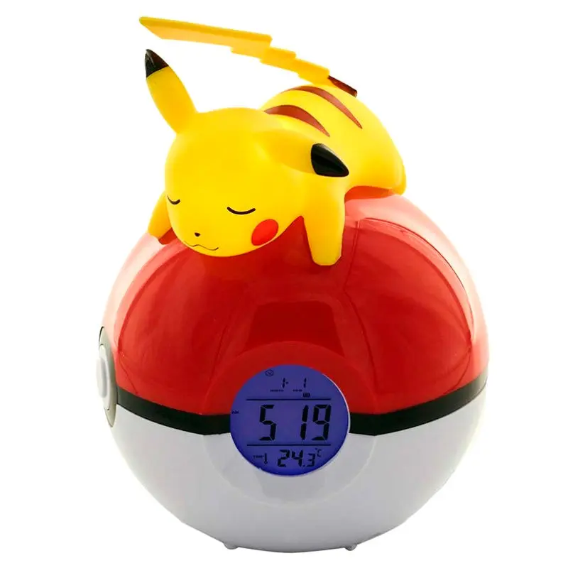 Pokémon budilica Pokeball sa svjetlom Pikachu 18 cm fotografija proizvoda